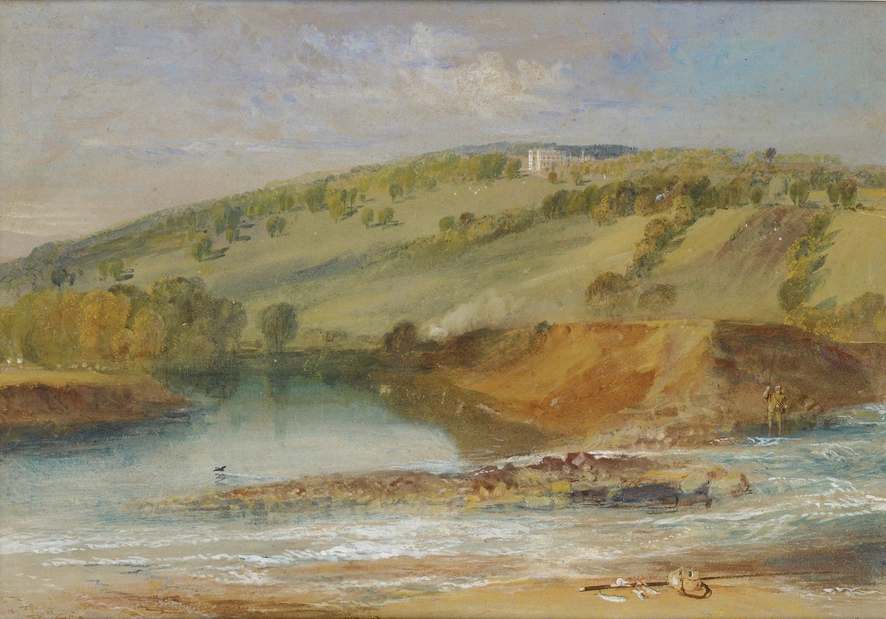 Farnley Hall, de la jonction de la Wharfe et de la Washburn - Joseph Mallord William Turner