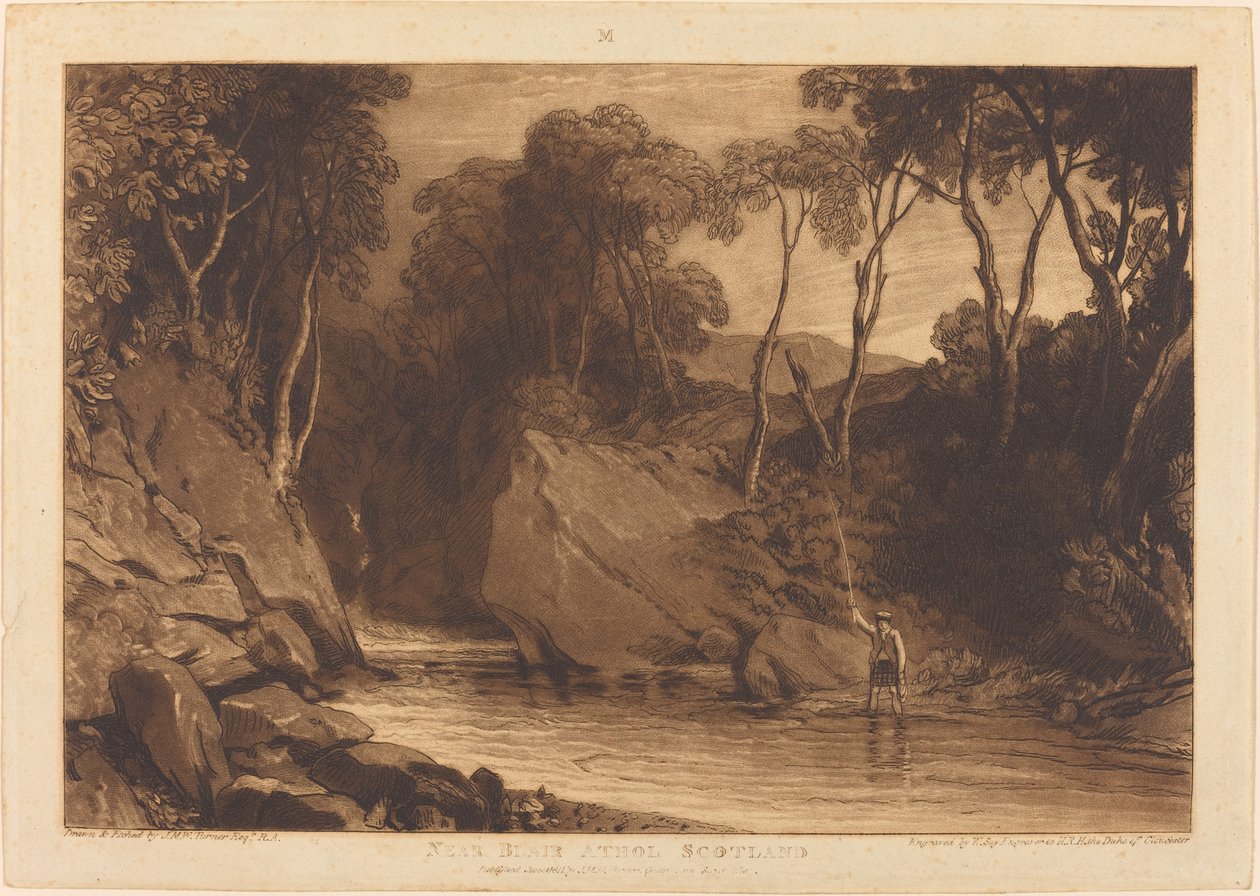Près de Blair Athol, publié en 1811 - Joseph Mallord William Turner