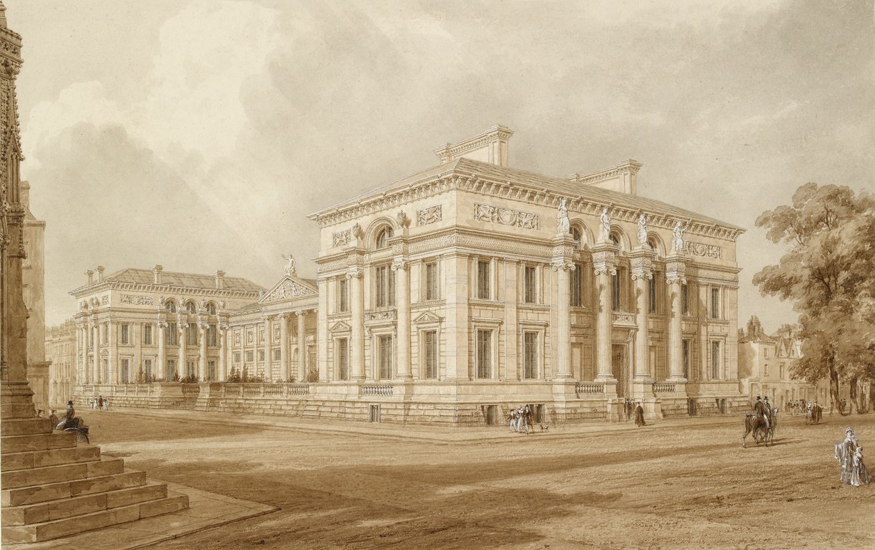 Vue sud-est du bâtiment Taylor et des galeries universitaires - Joseph Mallord William Turner