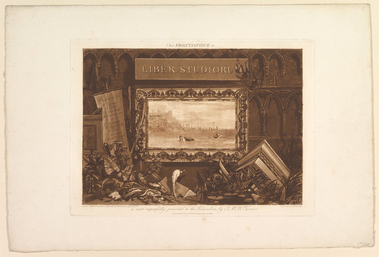 Le Frontispice de Liber Studiorum, mai 1812 - Joseph Mallord William Turner