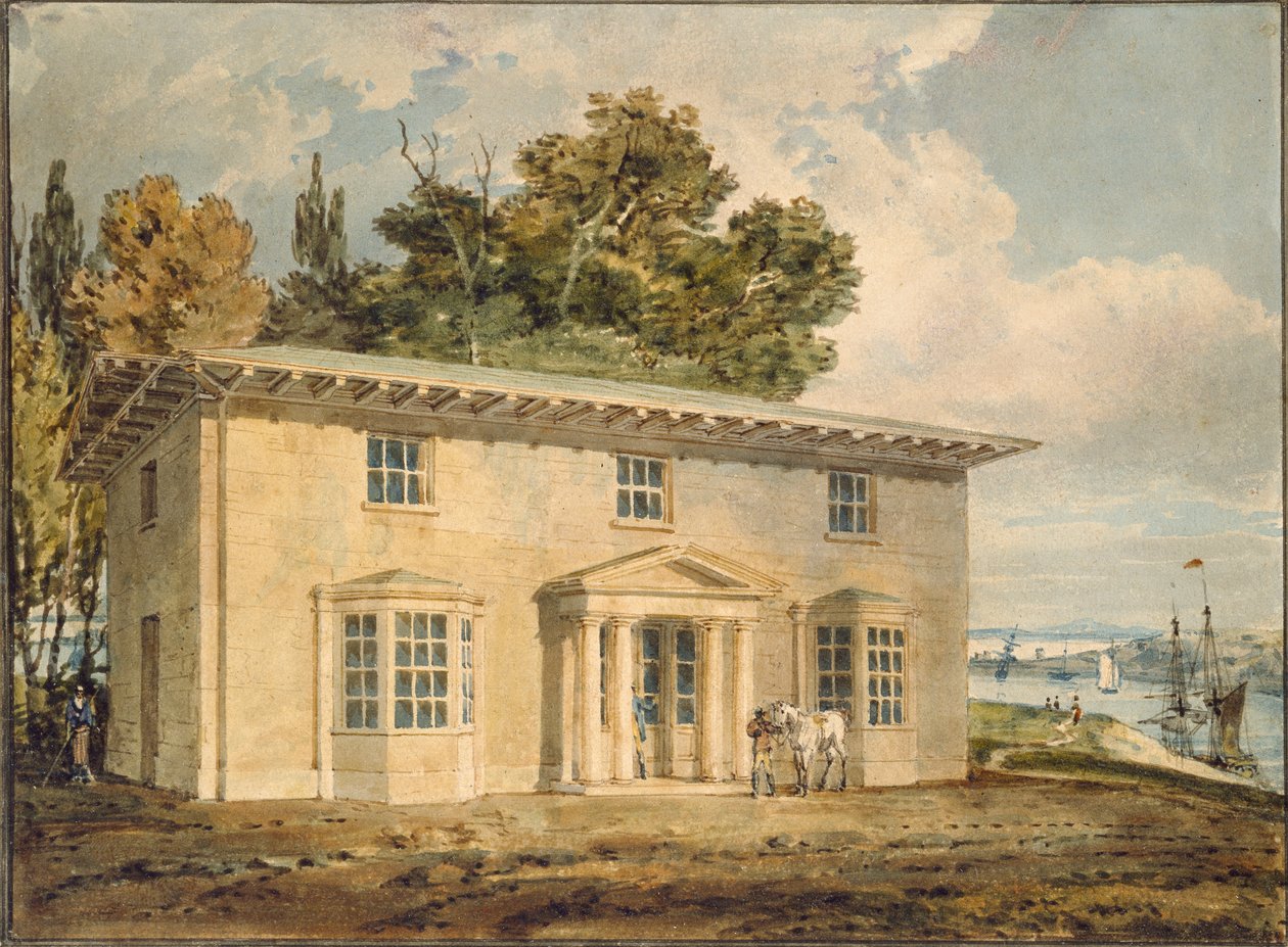 Les Penrhyn Arms à Port Penrhyn, vers 1797-1798 - Joseph Mallord William Turner