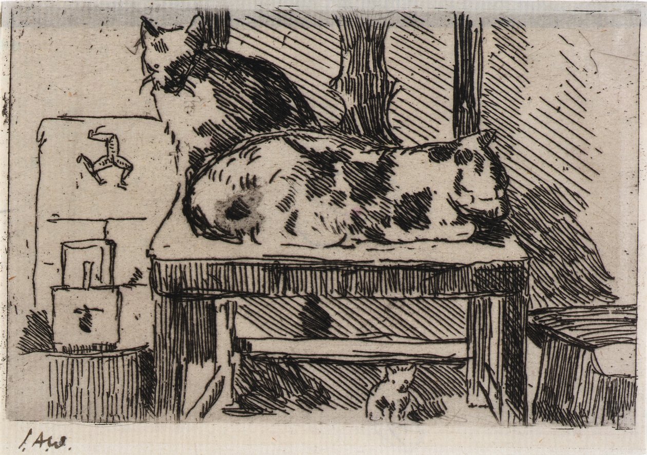Chats Manx--Isle of Man - J. Alden Weir