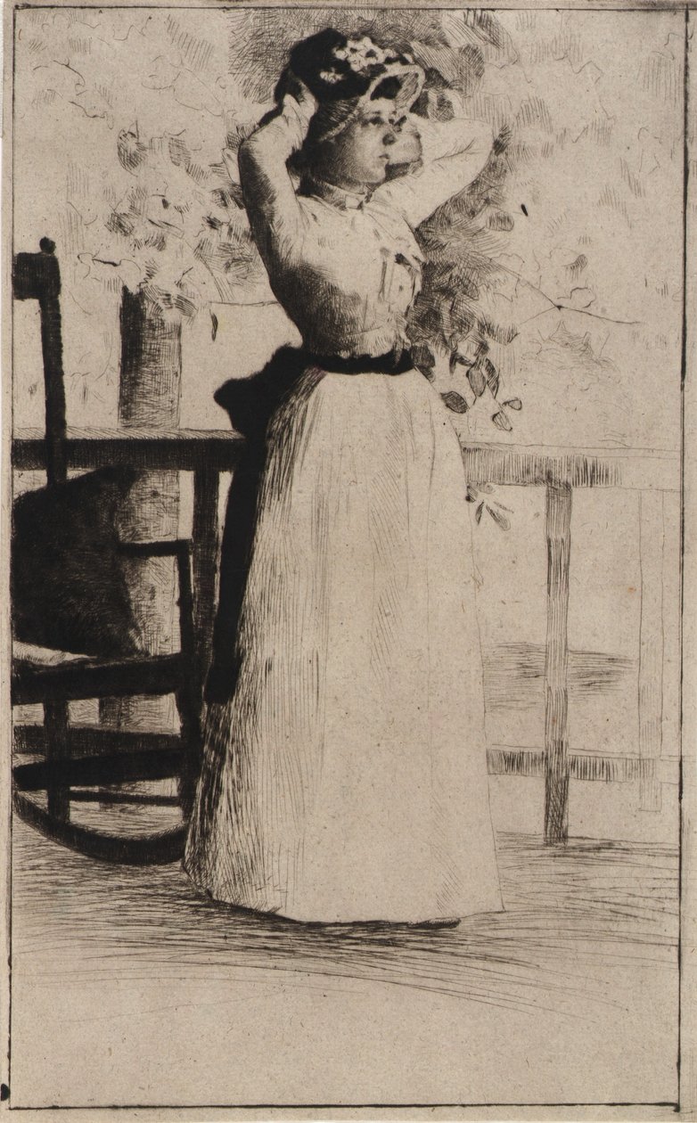 Portrait de Mlle Hoe - J. Alden Weir