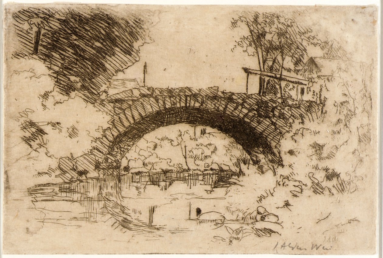 Le pont de pierre - J. Alden Weir