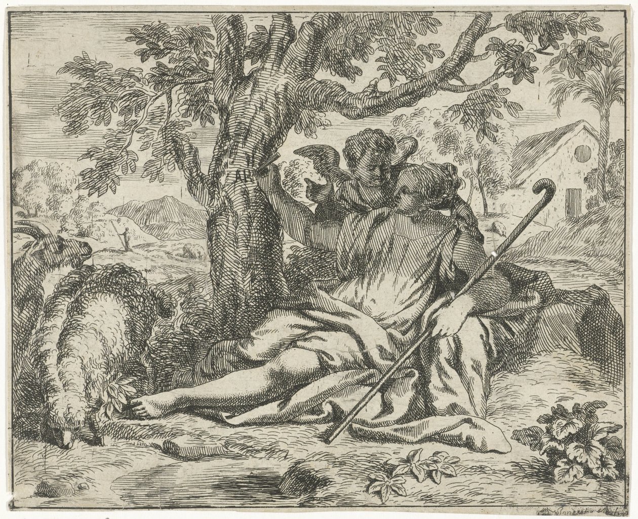 Ange apparaissant à Agar - J. Alexander Janssens