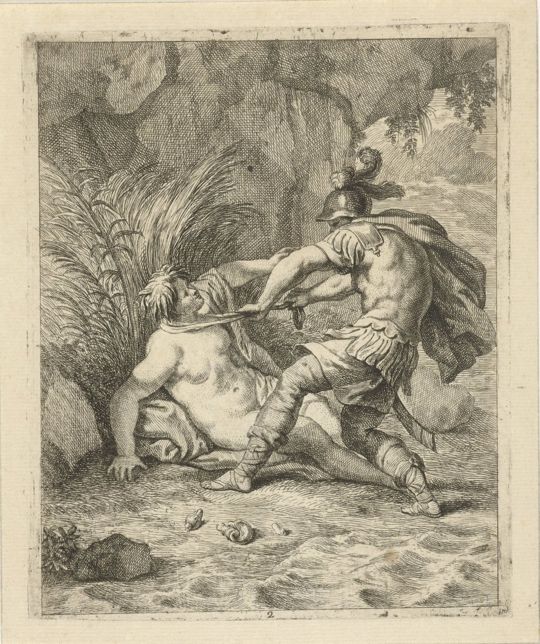 Pélée capturant Thétis (Scènes de la vie d