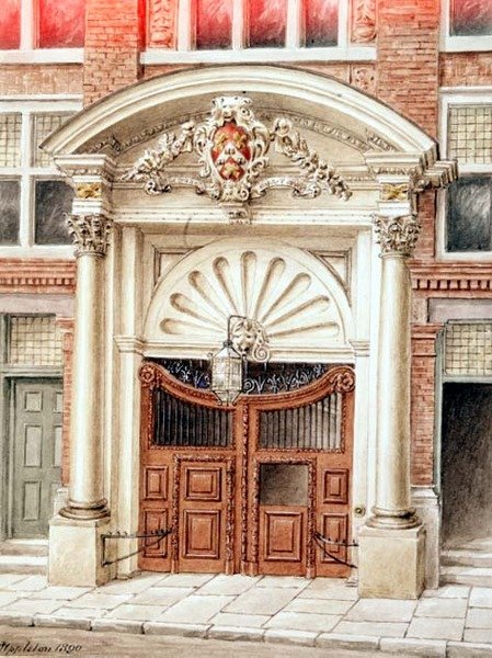 Porte de Brewers Hall dans Addle Street, Londres - J. Appleton