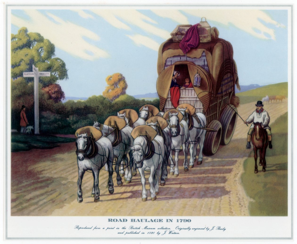 Transport routier en 1790, 1820 - J Baily