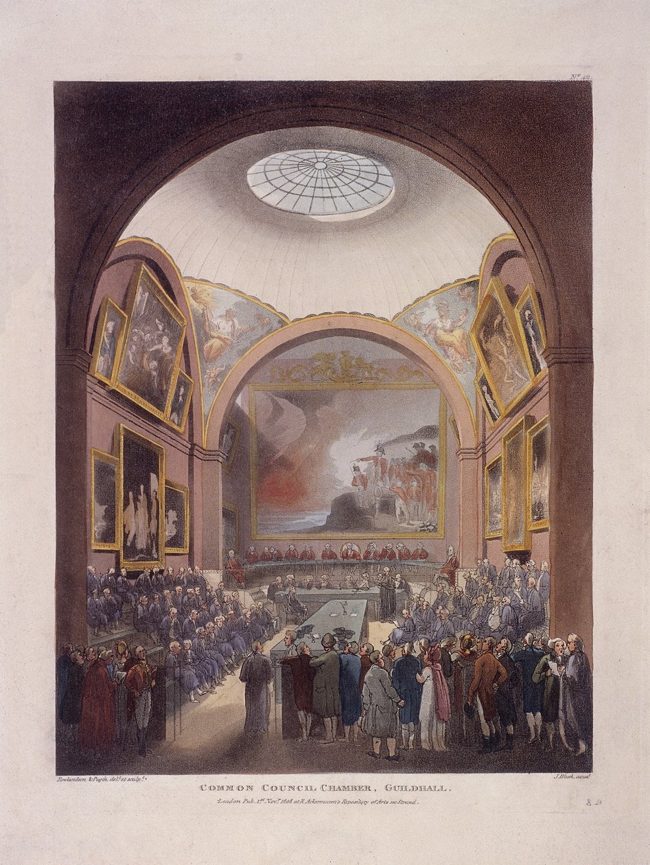 Salle du conseil de Guildhall, Londres - J Bluck