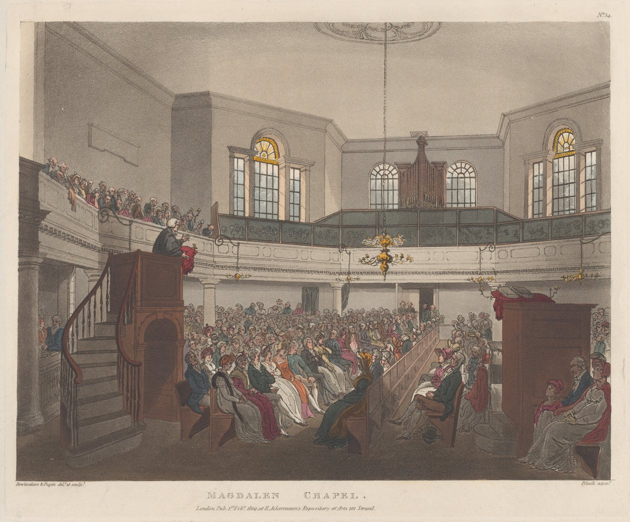 Chapelle de la Madeleine, 1er février 1809 - J. Bluck