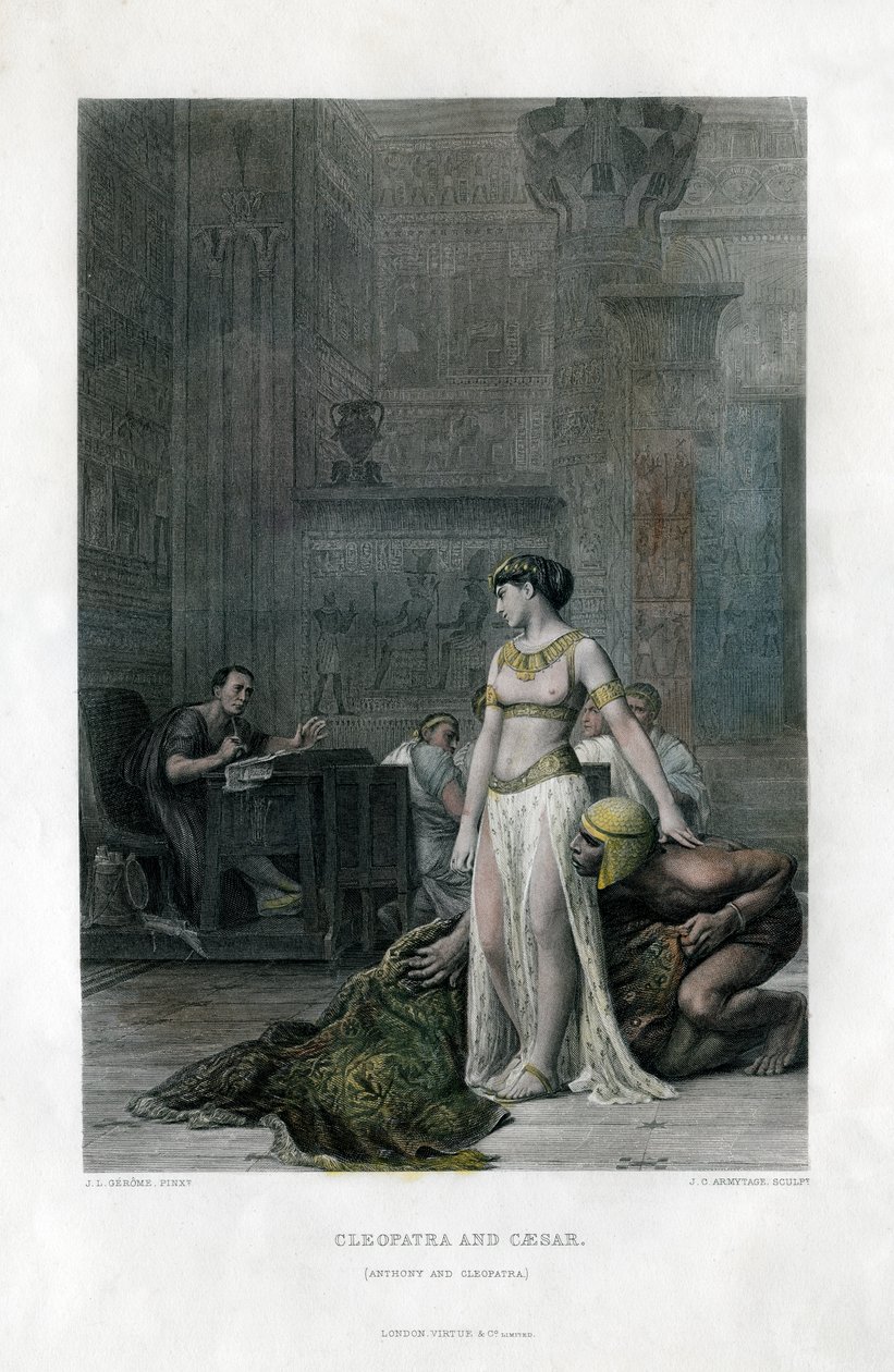 Cléopâtre et César, Antoine et Cléopâtre, 19e siècle - J. C. Armytage