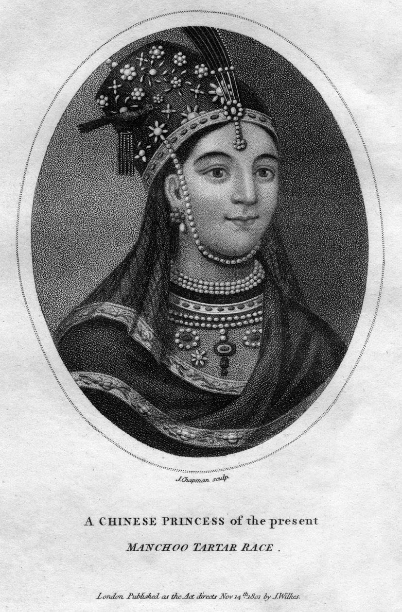 Une princesse chinoise de la race tartare Manchoo - J. Chapman