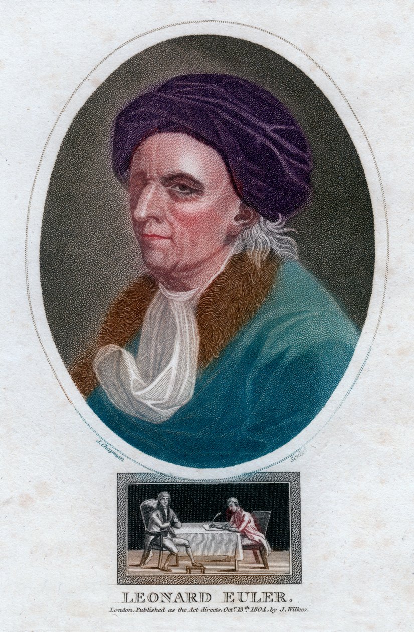 Leonhard Euler, mathématicien et physicien suisse du 18e siècle - J. Chapman