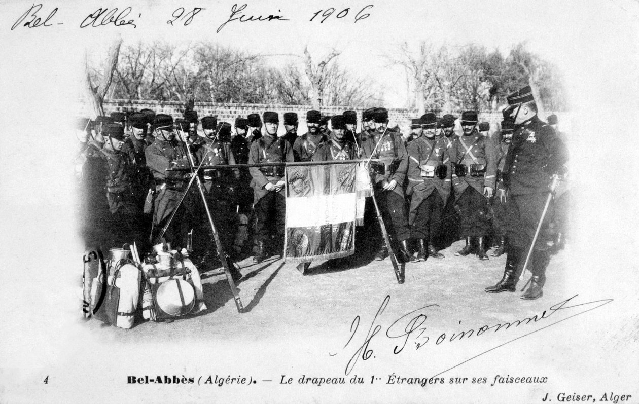 1er régiment de la Légion étrangère française, Sidi Bel Abbès, Algérie, 1906 - J. Geiser