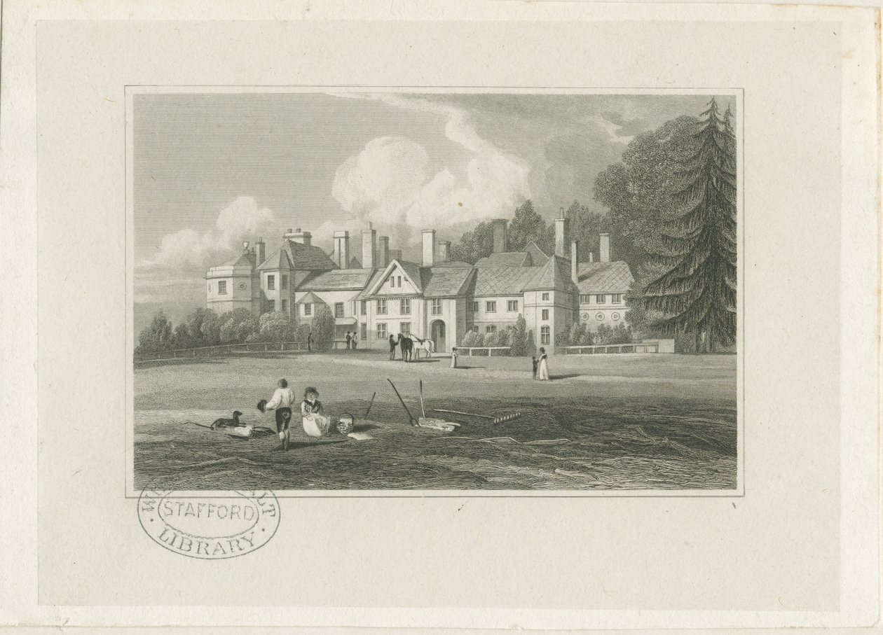 Hagley Hall : gravure, nd [1780-1847] - John Preston Neale