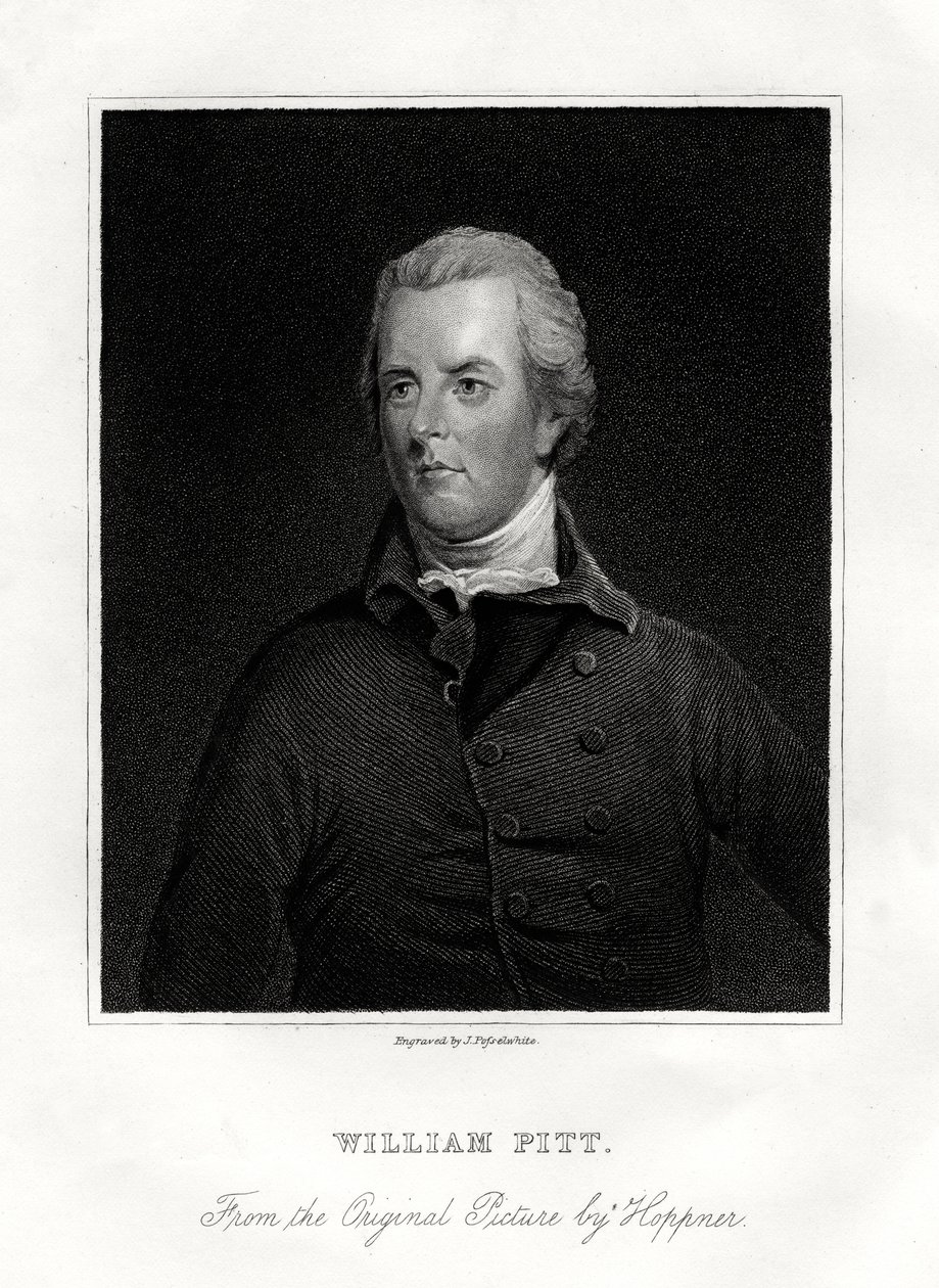 William Pitt le Jeune, homme d