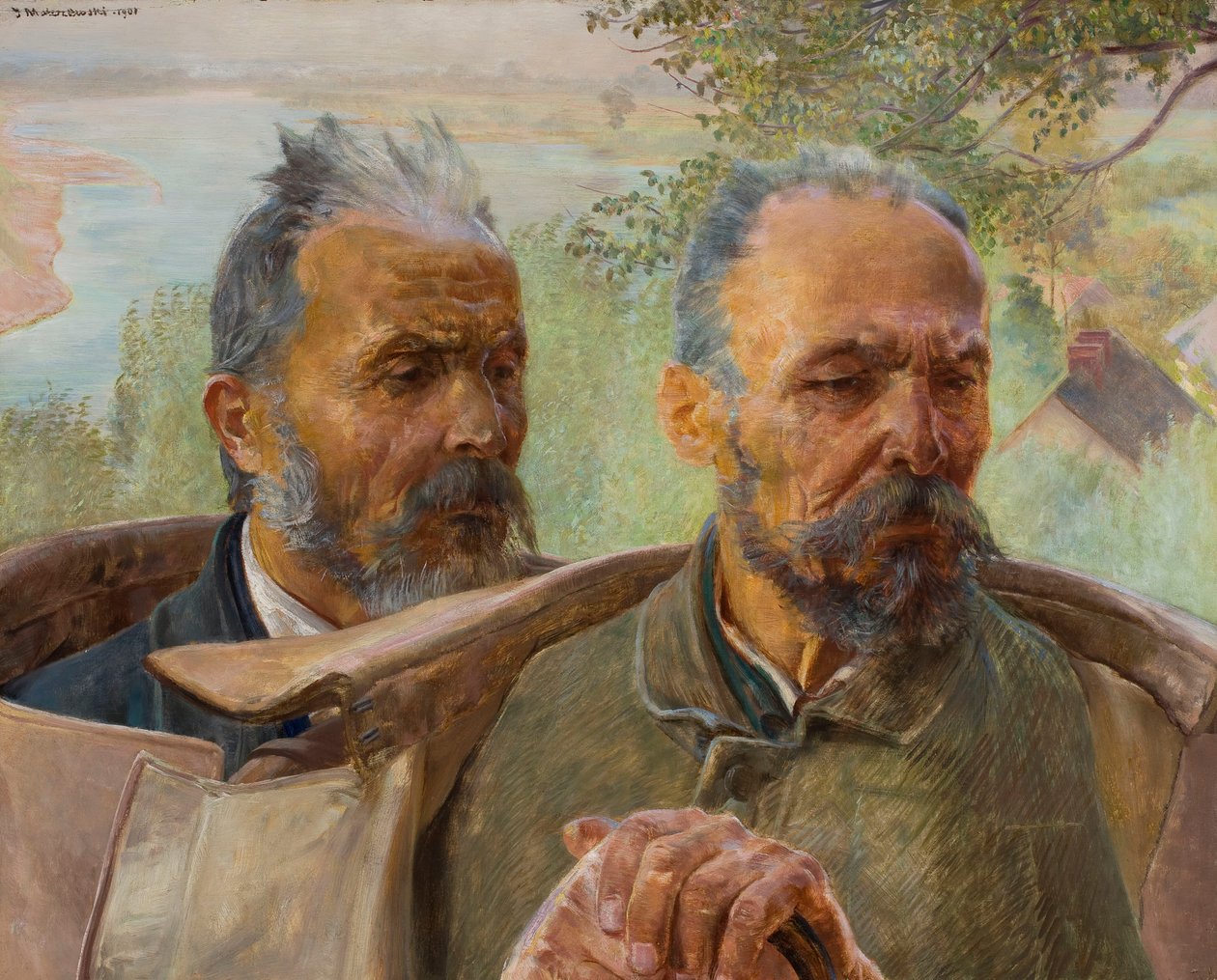 Les deux têtes des vieillards - Jacek Malczewski