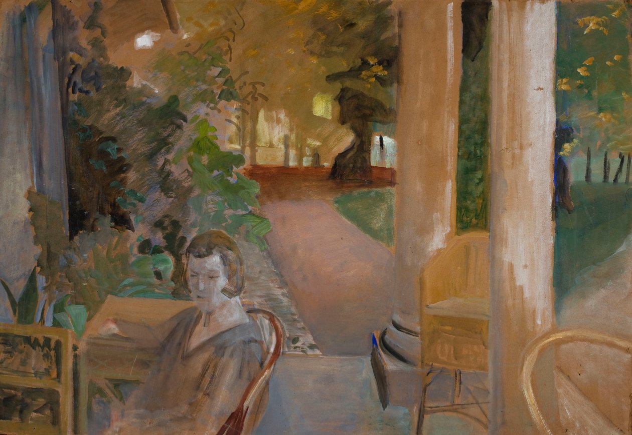 Sur la véranda - Jacek Malczewski