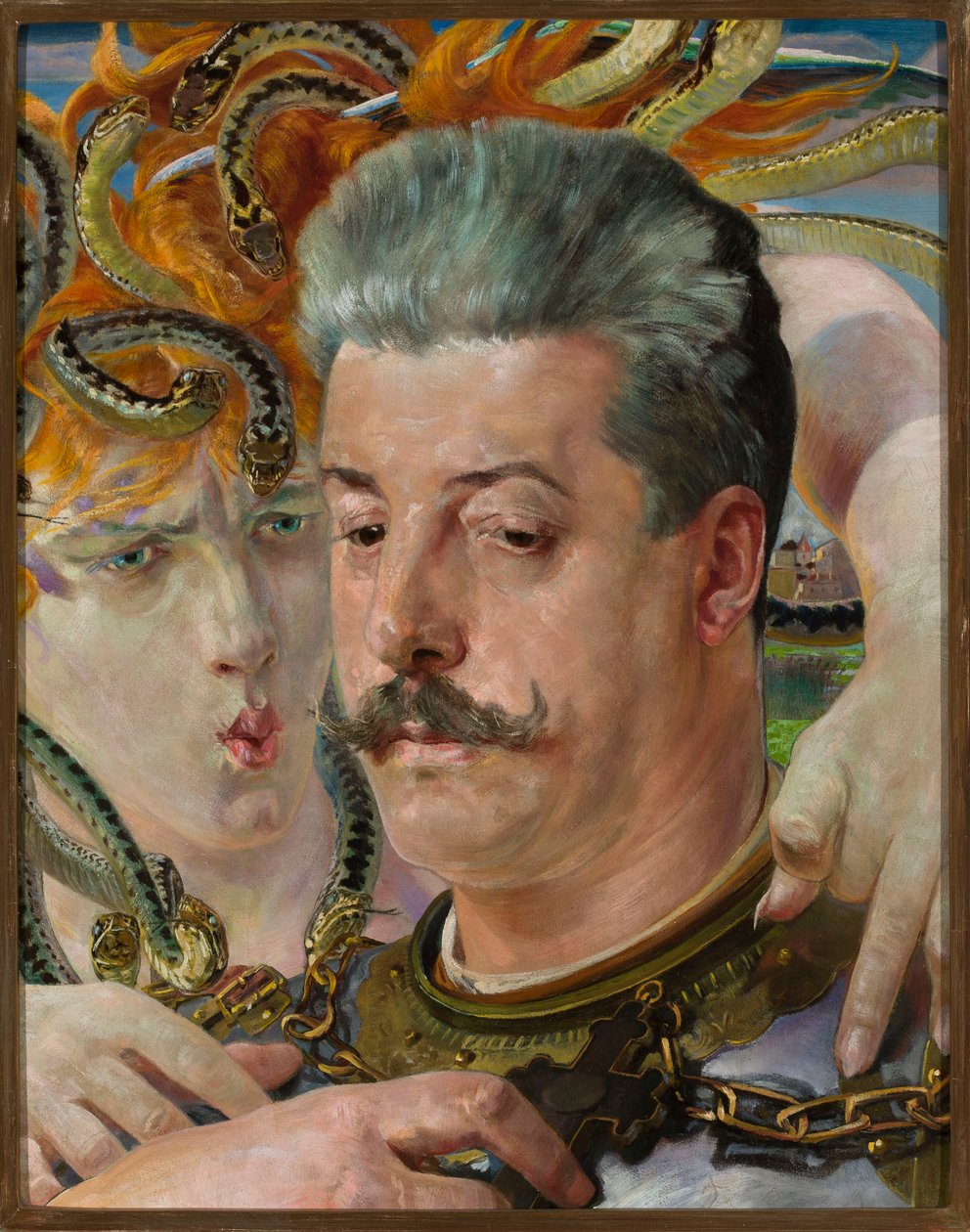 Portrait de Tadeusz Błotnicki avec une méduse - Jacek Malczewski