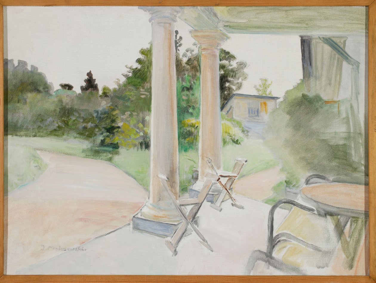 Vue depuis le porche à Lusławice - Jacek Malczewski