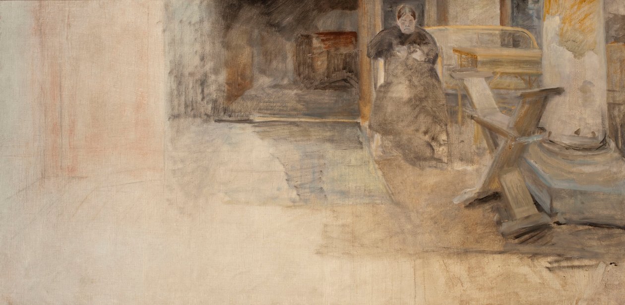 Intérieur avec la sœur de l