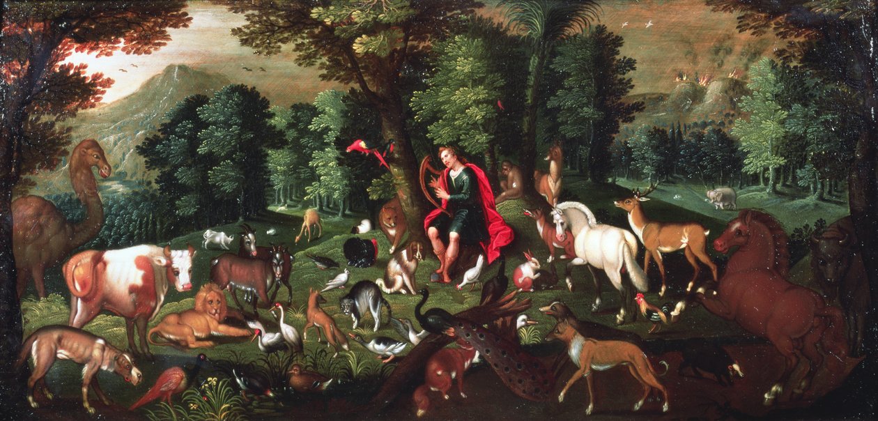 Orphée et les animaux - Jacob Bouttats