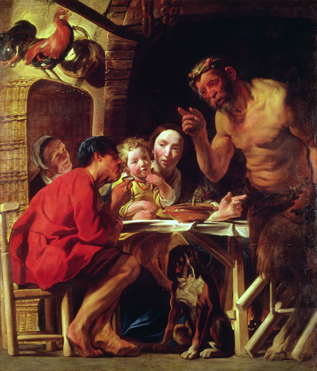 Les Paysans et le Satyre - Jacob Jordaens
