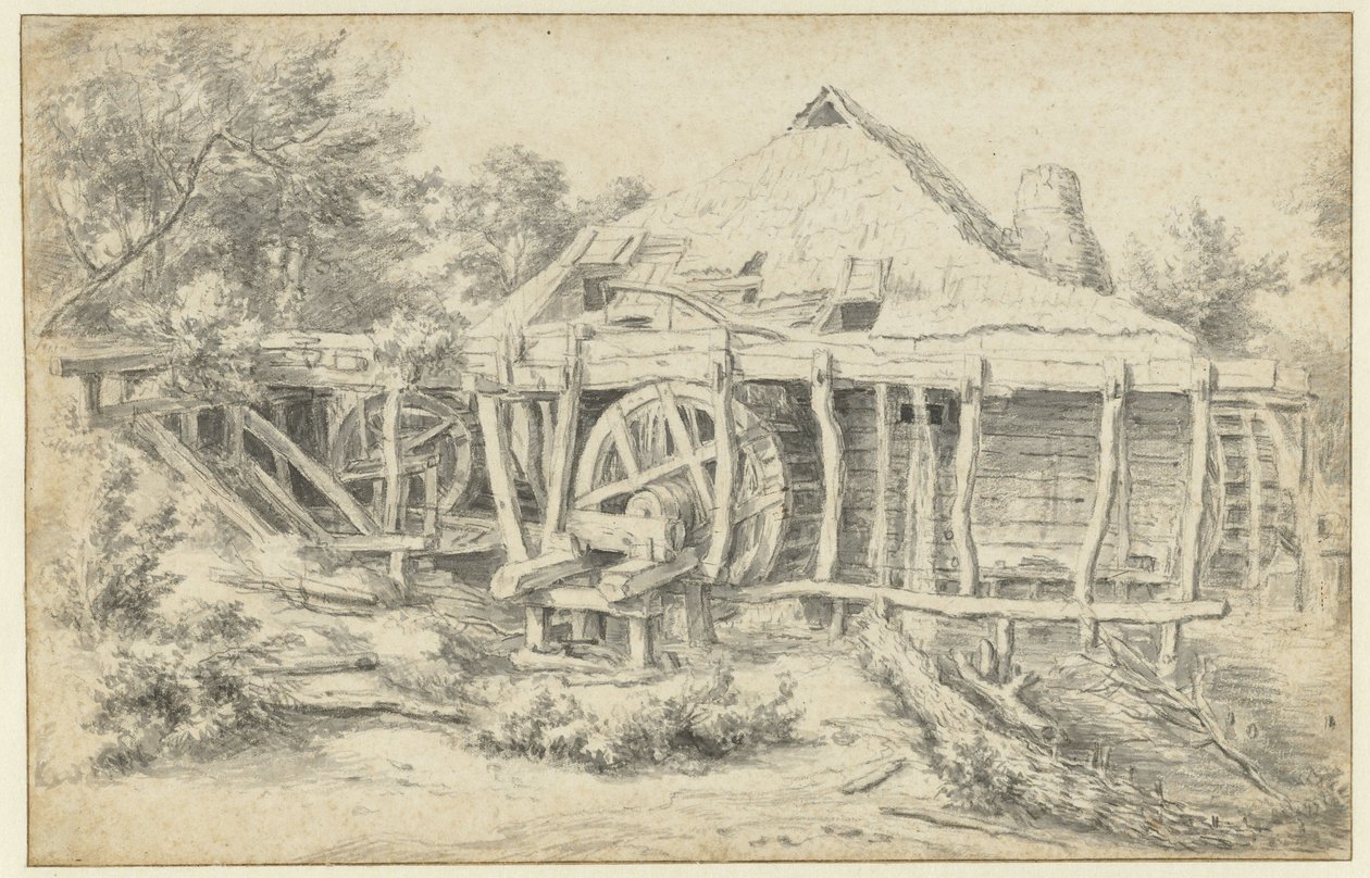 Moulin à eau - Jacob van Ruisdael