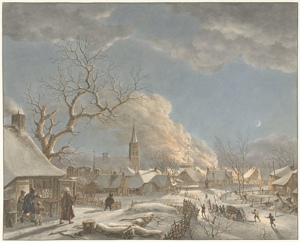 Hiver, nuit et feu (Les quatre saisons, moments de la journée et éléments) - Jacob  Cats