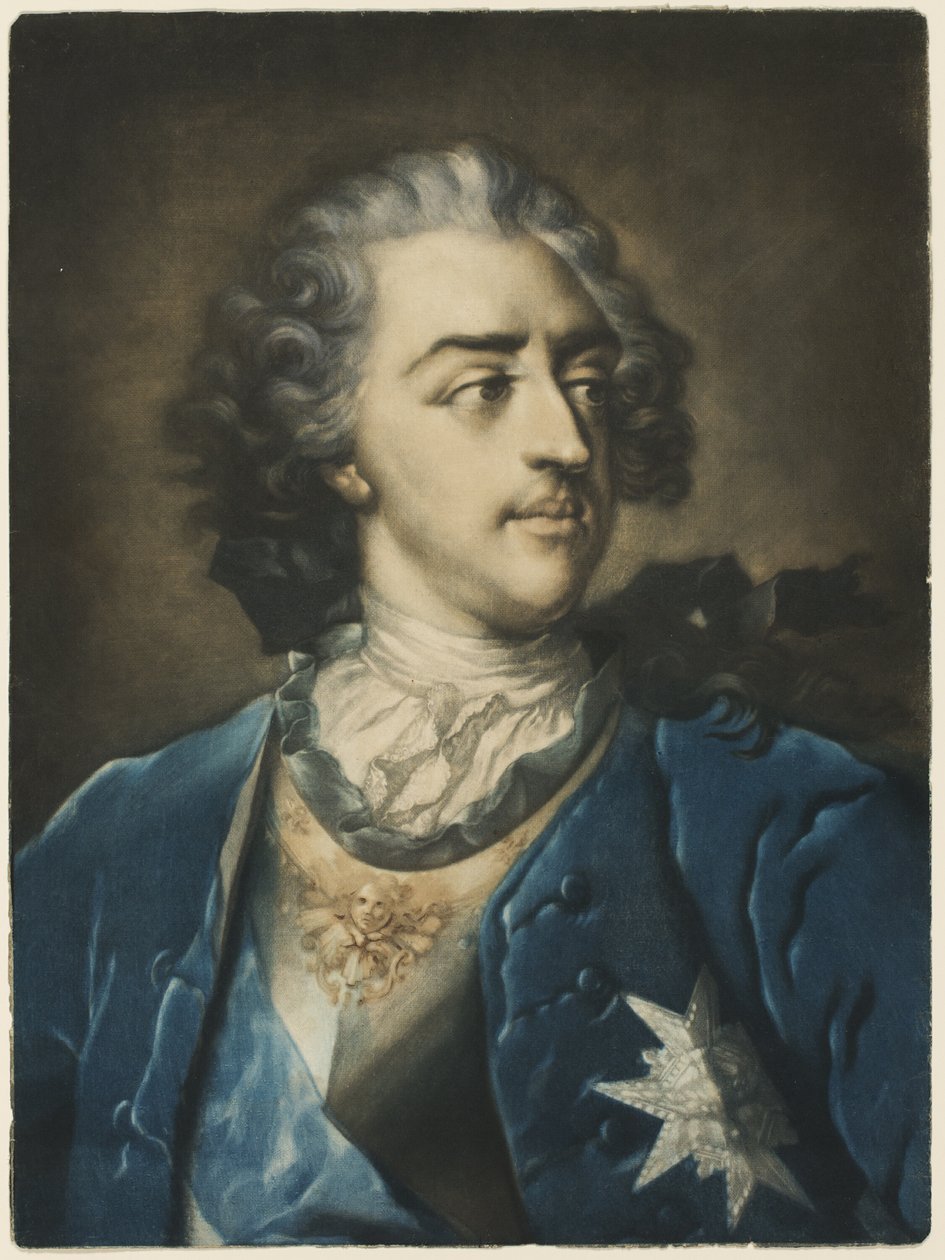 Portrait de Louis XV - Jacob Christoph Le Blon