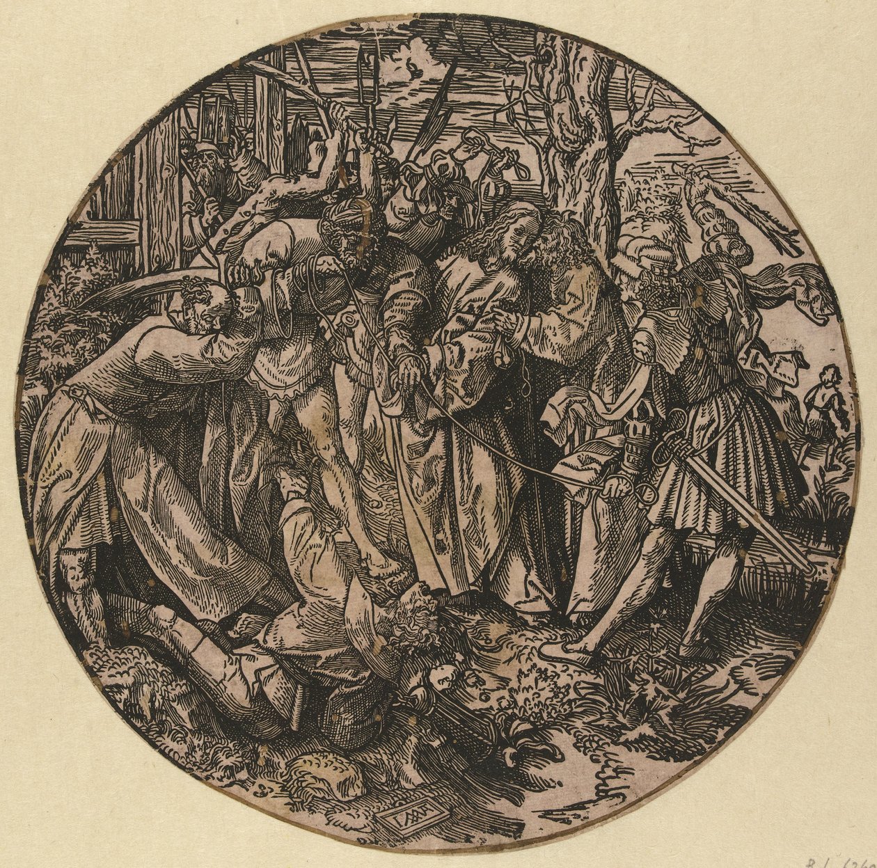 Le Baiser de Judas (De Ronde Passie) - Jacob Cornelisz van Oostsanen
