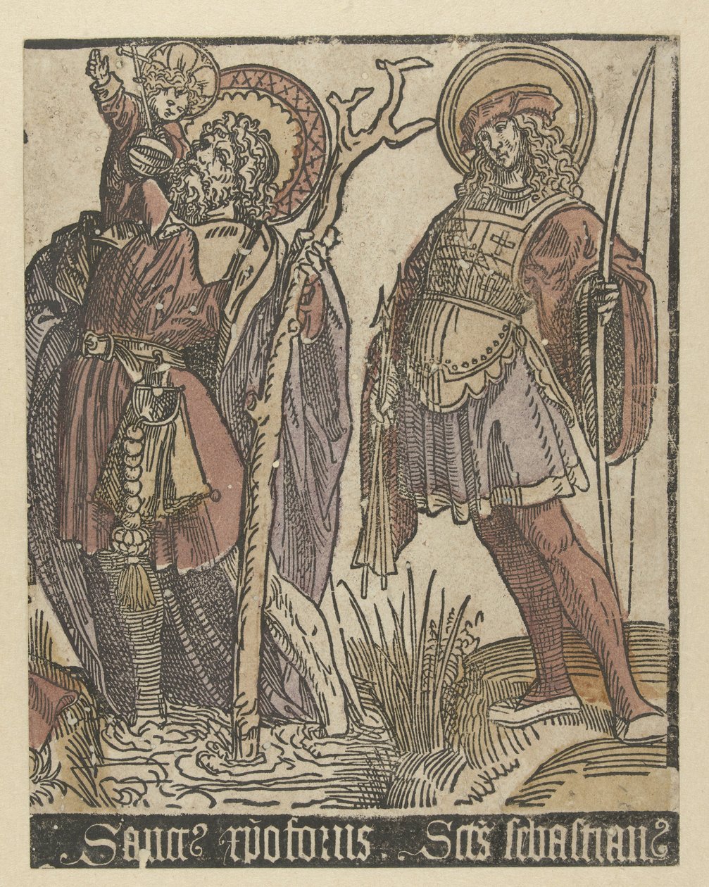 Les saints Christophe et Sébastien - Jacob Cornelisz van Oostsanen