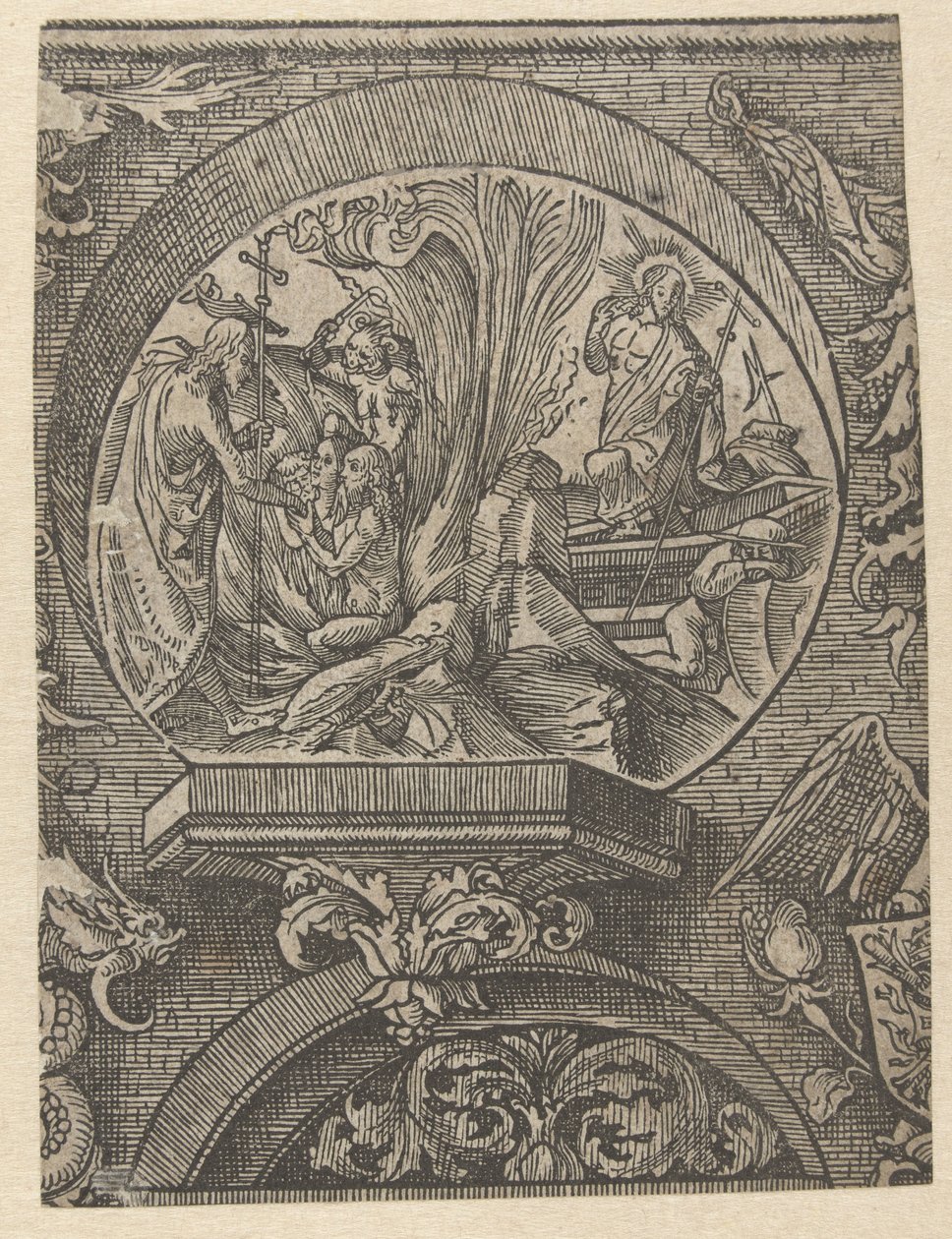 La descente aux enfers et la résurrection du Christ - Jacob Cornelisz van Oostsanen