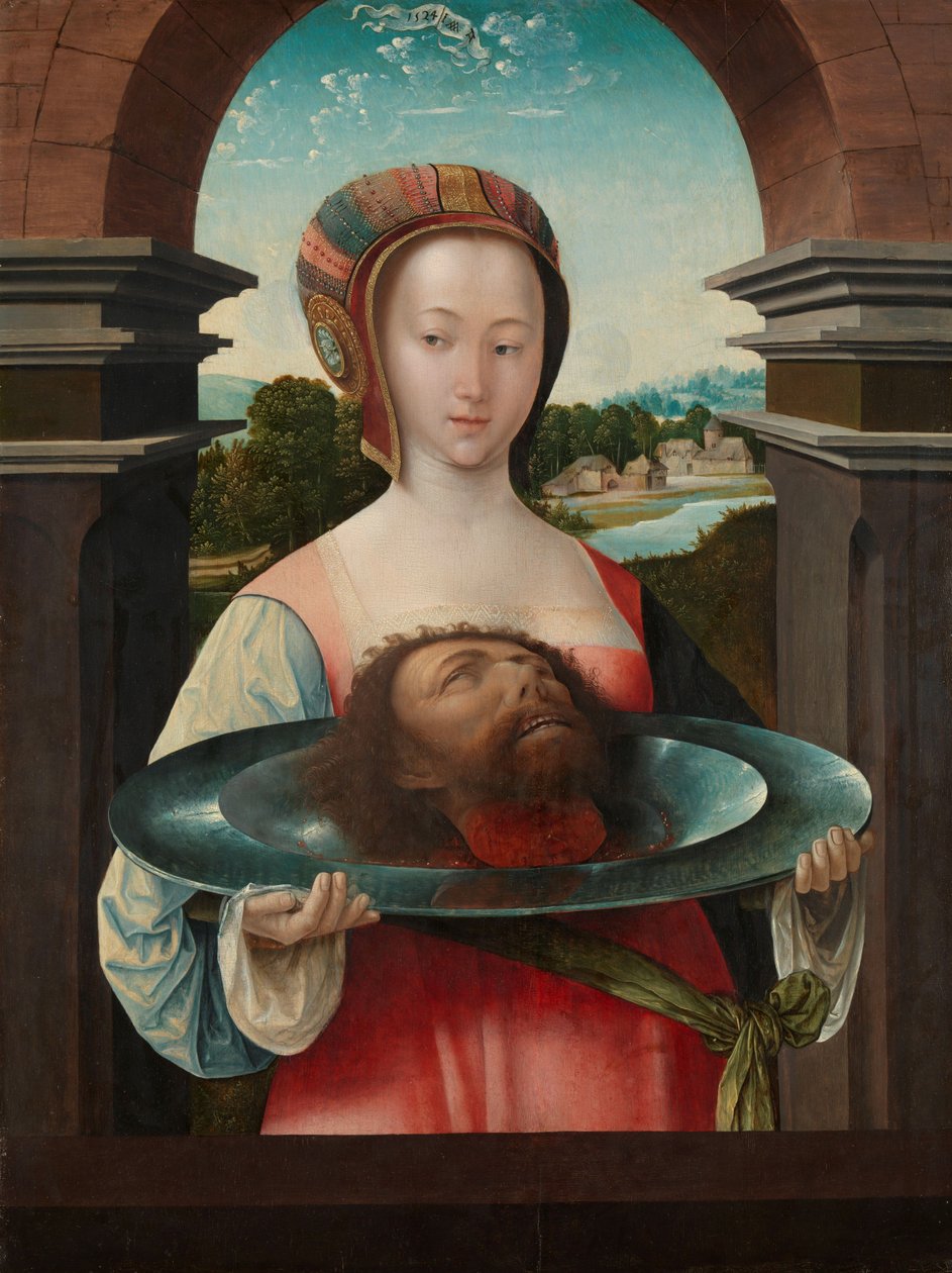 Salomé avec la tête de Jean-Baptiste - Jacob Cornelisz van Oostsanen
