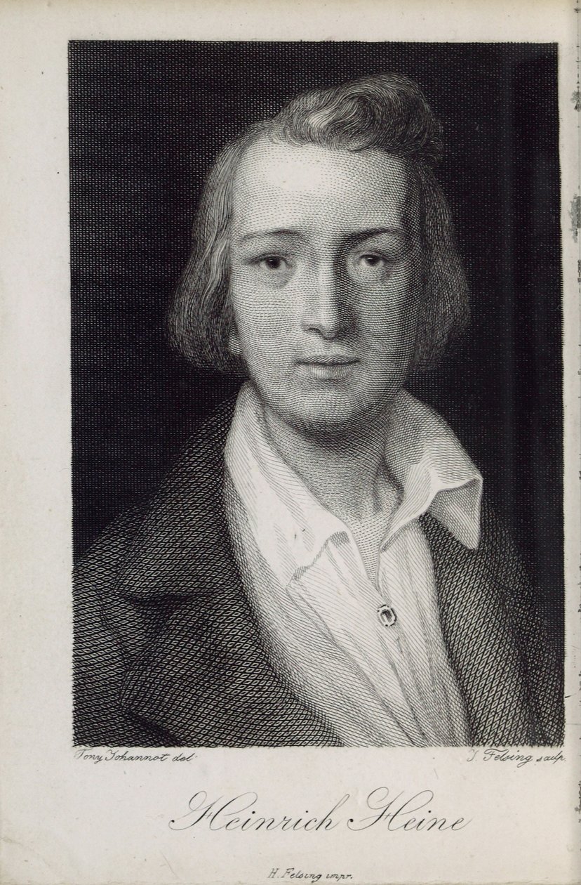 Portrait du poète Heinrich Heine - Jacob Felsing