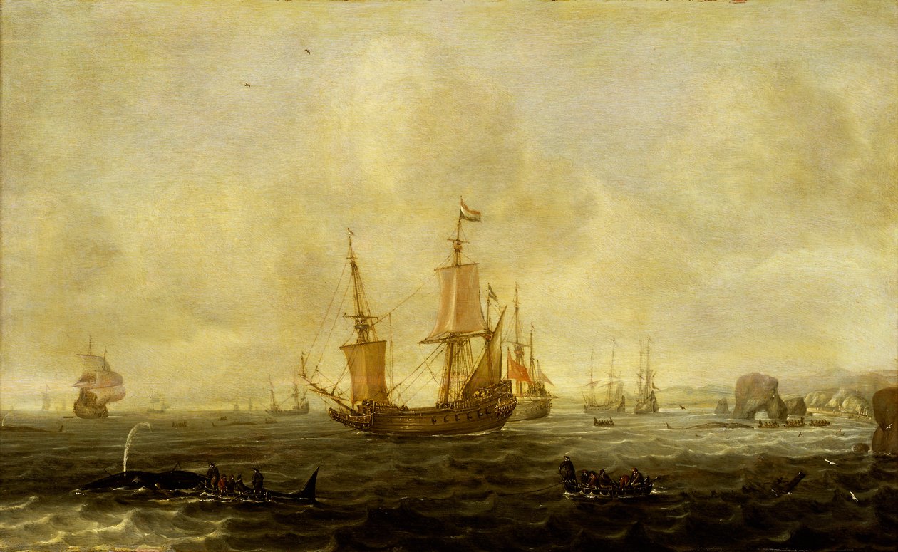 Flotte baleinière hollandaise, milieu du XVIIe siècle - Jacob Feyt de Vries