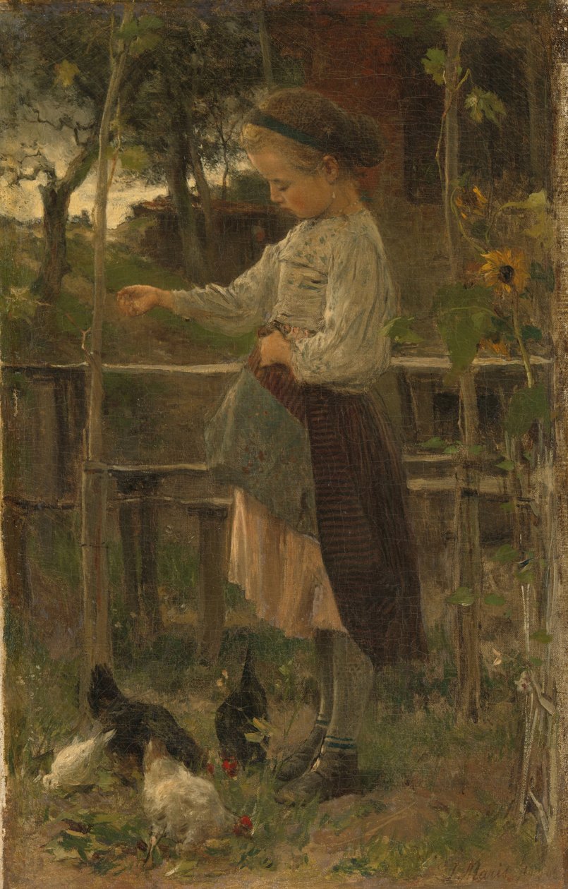 Nourrir les poules - Jacob Henricus or Hendricus Maris