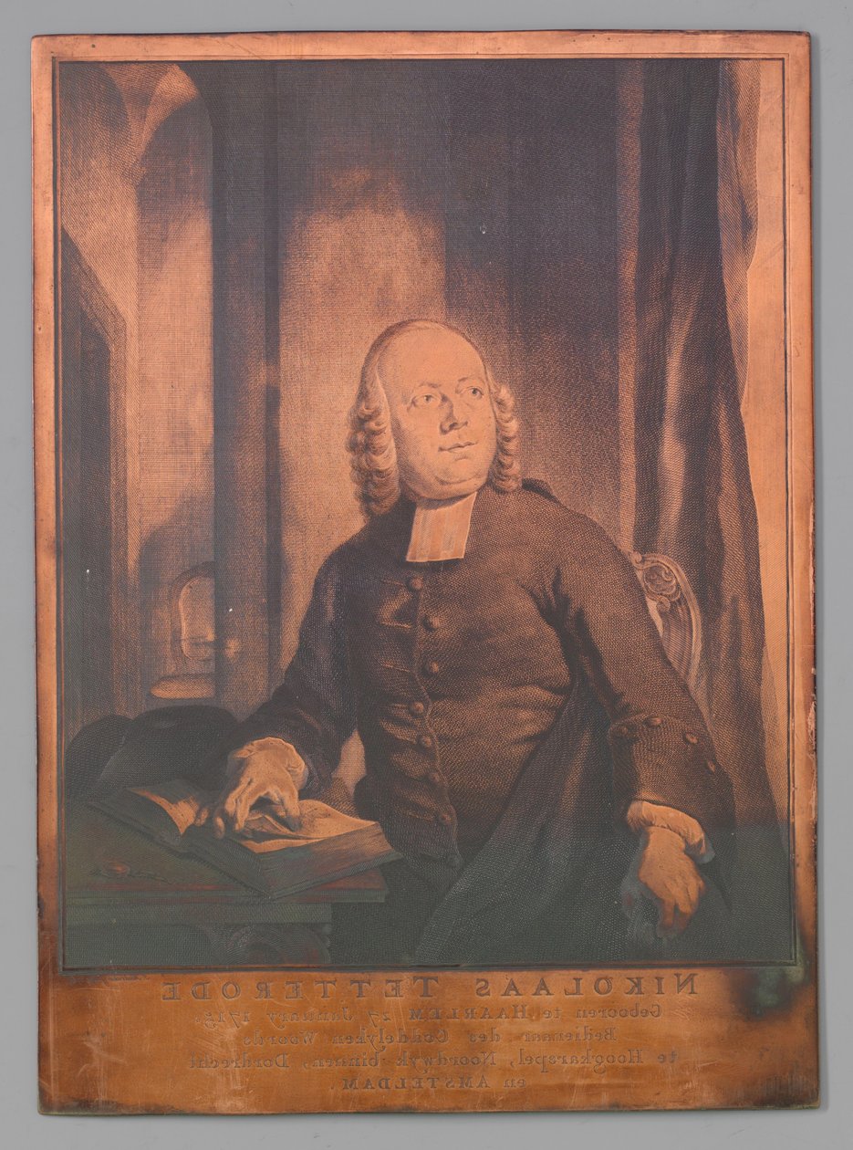 Portrait de Nicolaas van Tetterode - Jacob Houbraken (signed by artist)