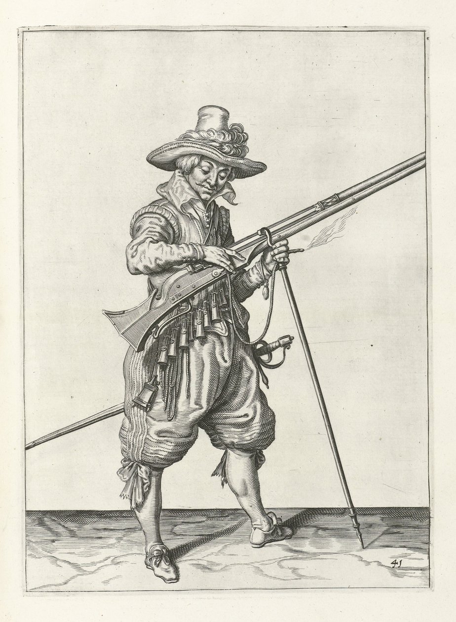 Mousquetaire en garde, c.1600 - Jacob II de Gheyn