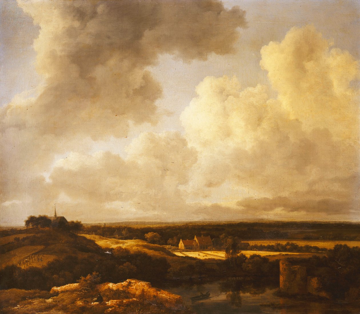 Un vaste paysage en été, 1665-70 - Jacob van Ruisdael
