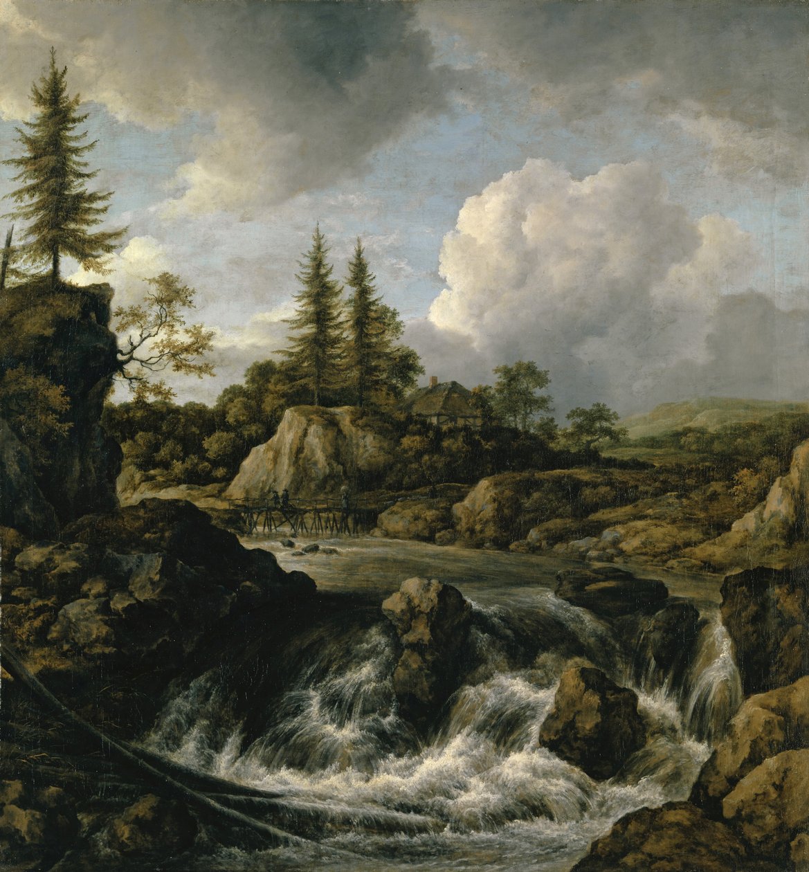 Paysage avec cascade, vers 1660 - Jacob van Ruisdael