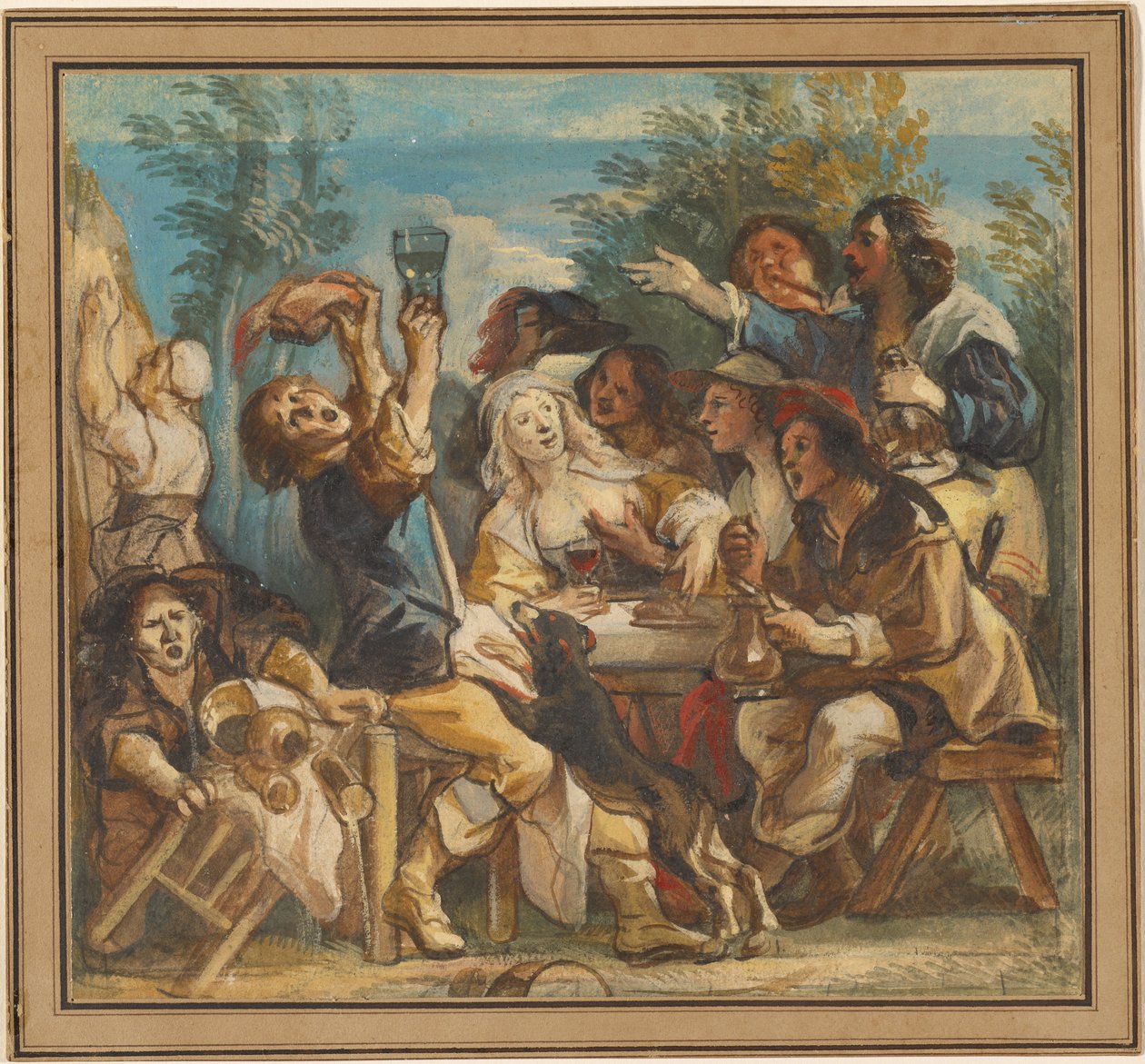 Une joyeuse compagnie - Jacob Jordaens