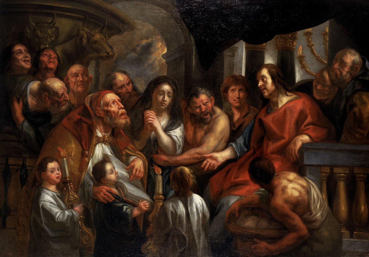 Le Christ et la femme adultère - Jacob Jordaens