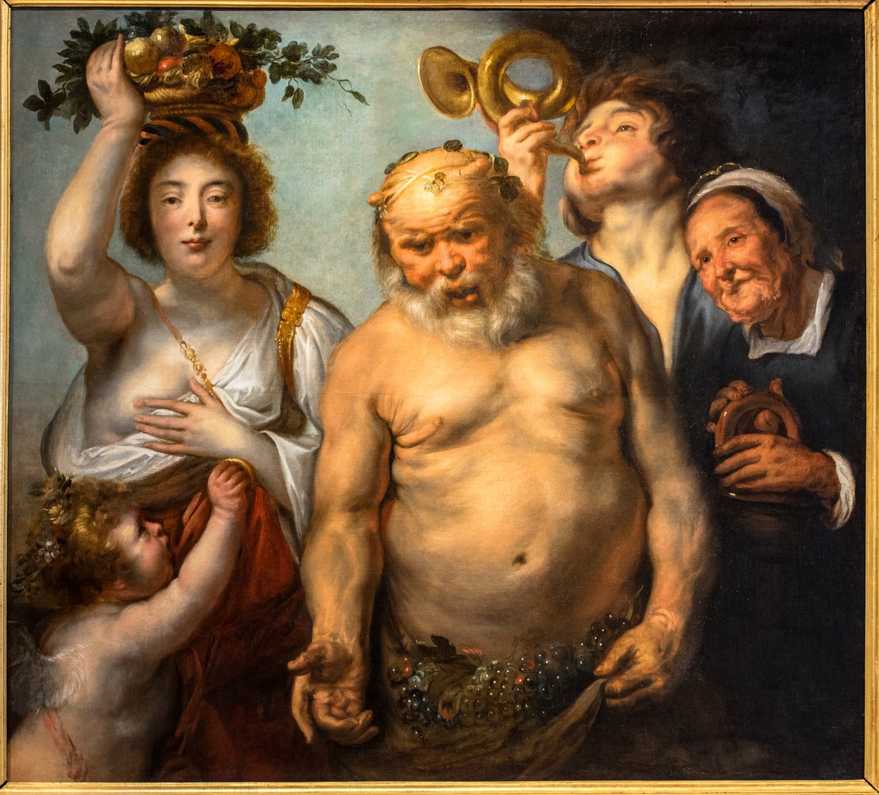 Silène et les quatre saisons - Jacob Jordaens
