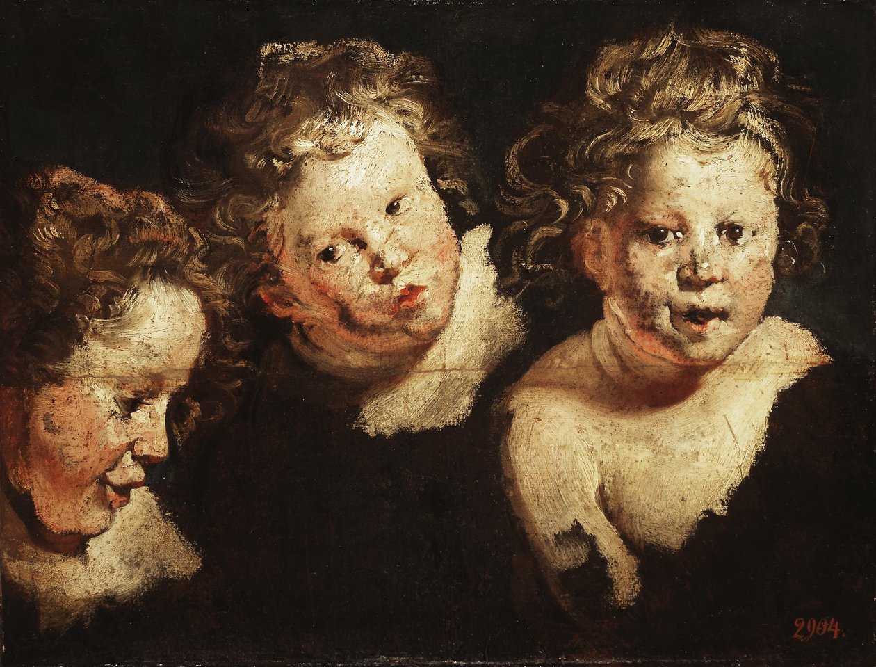 Trois études de la tête d
