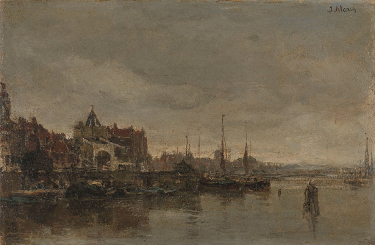 La tour Schreierstoren avec le pont sur le Gelderse Kade à Amsterdam - Jacob Maris