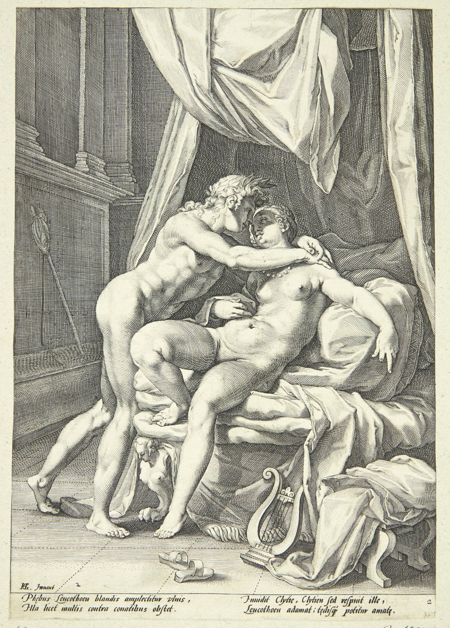 Apollon et Leucothéa - Jacob Matham