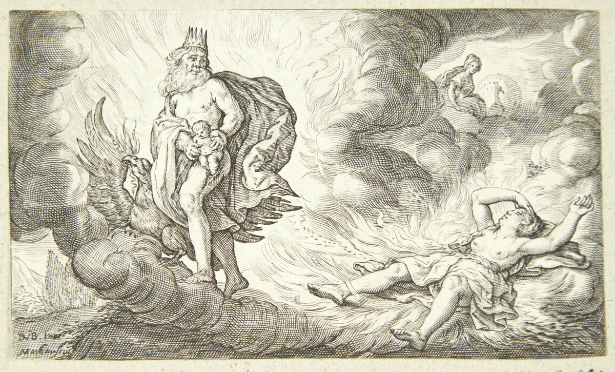 La naissance de Bacchus - Jacob Matham