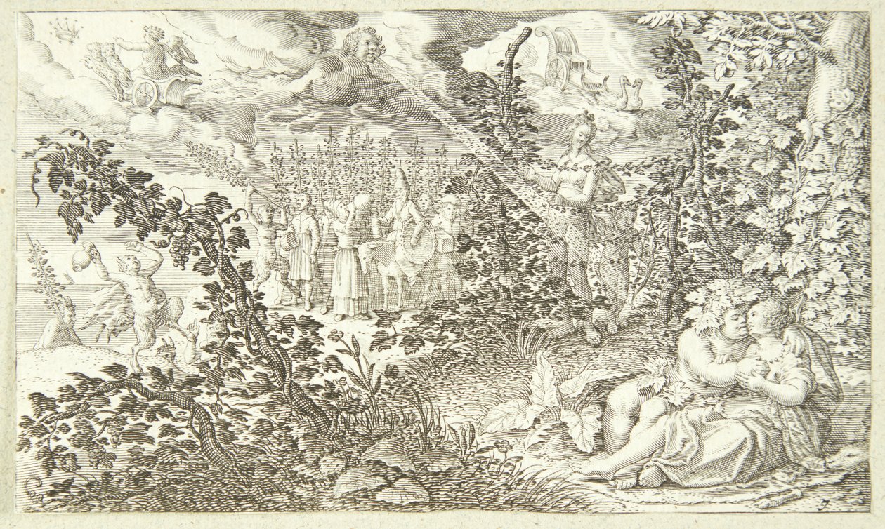 Bacchus et Ariane - Jacob Matham