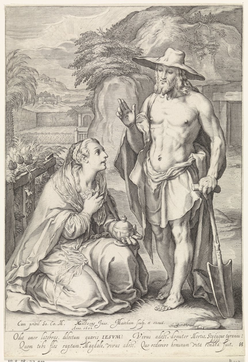 Le Christ apparaît à Marie Madeleine (Noli me tangere) - Jacob Matham